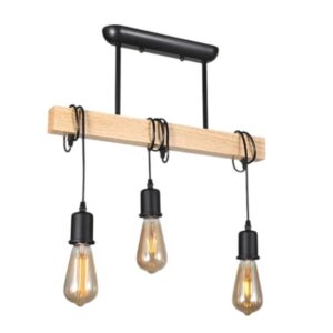 Suspension Artisanale en Bois d'Exception.